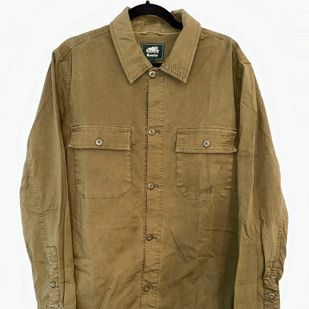 Roots Green Shirt Jacket